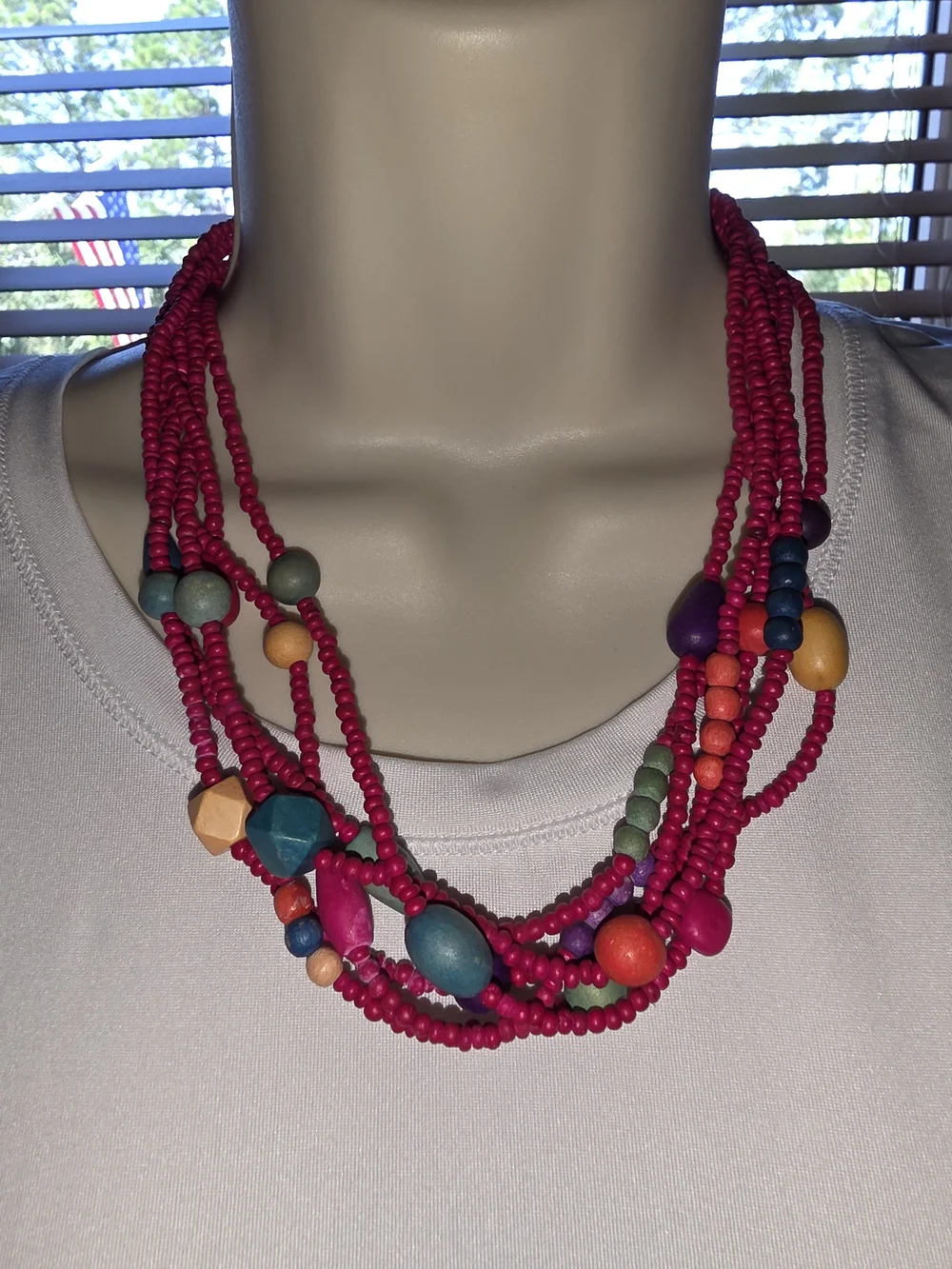 Canyon River Blues Multi-Strand Necklace, Earrings & Bracelet Set